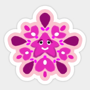 StarBurst Pink Sticker